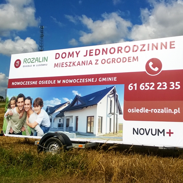 Kampania stacjonarna na mobilu reklamowym - Novum Sp. z o.o.